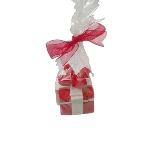 Building Bricks Jewelry Gift Present Box, Red & White - Picture 7 of 7